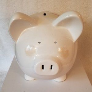 Porcelain hand-painted Piggy Bank w/ "Emily"